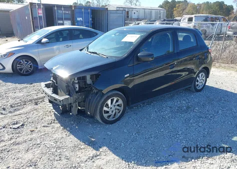 2021 Mitsubishi Mirage Carbonite Edition/Es/Le z USA, uszkodzony, nr VIN ML32AUHJ7MH007046